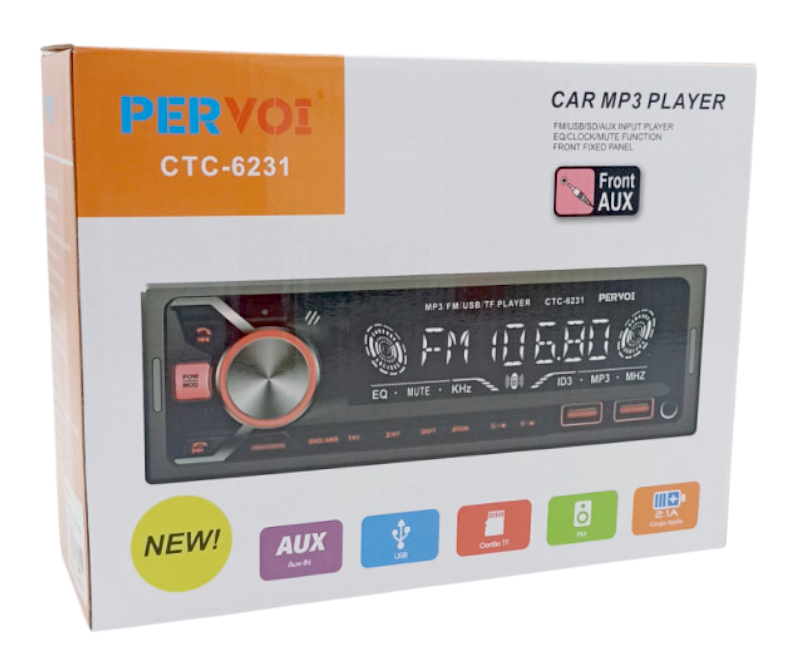 1DIN Car Audio System - Bluetooth - CTC-6231 - 005090