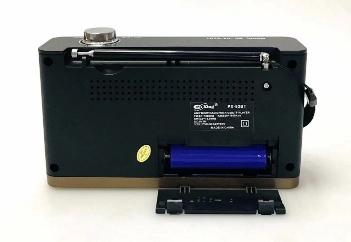 Rechargeable radio – PX-92BT - 000923 - Black