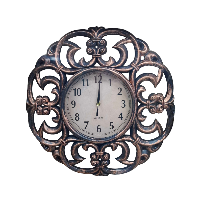 Vintage Wall Clock - 865N - 018655 - Brown