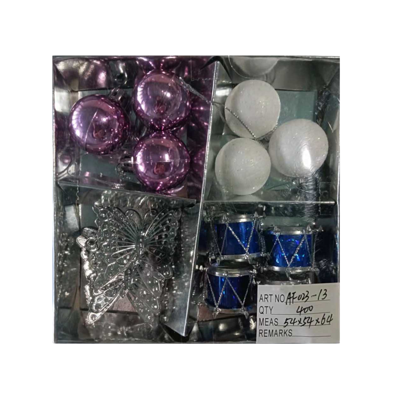 Set of Christmas ornaments - 2.5cm - 14pcs - 023131