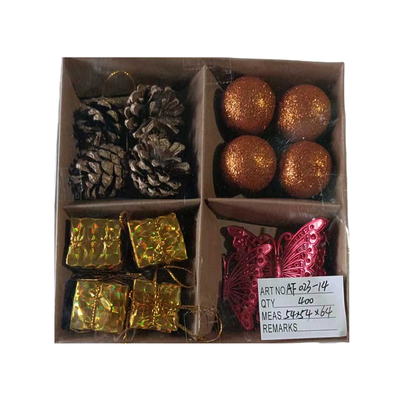 Set of Christmas ornaments - 2.5cm - 16pcs - 023148