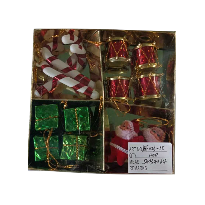 Set of Christmas ornaments - 2.5cm - 14pcs - 023155