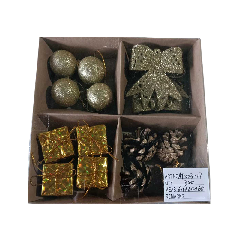 Set of Christmas ornaments - 3cm - 16pcs - 023179