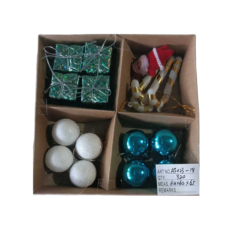 Set of Christmas ornaments - 3cm - 16pcs - 023186