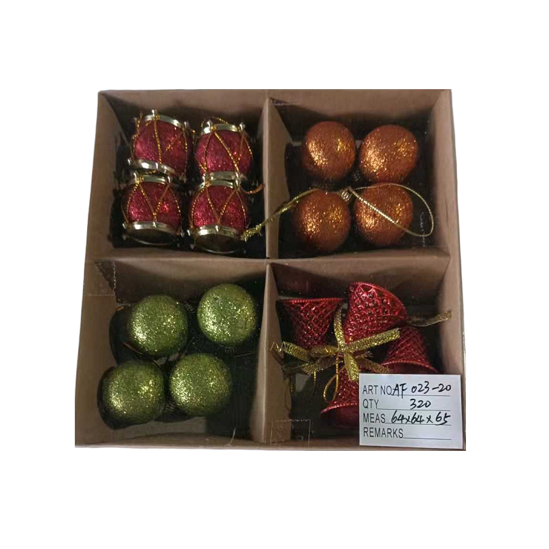 Set of Christmas ornaments - 3cm - 16pcs - 023209