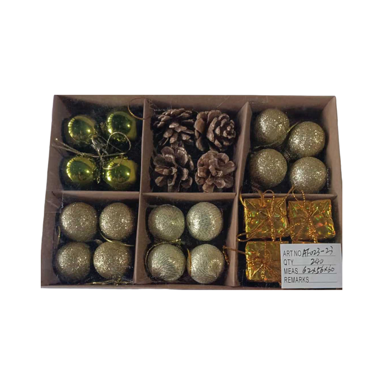 Set of Christmas ornaments - 3cm - 24pcs - 023230