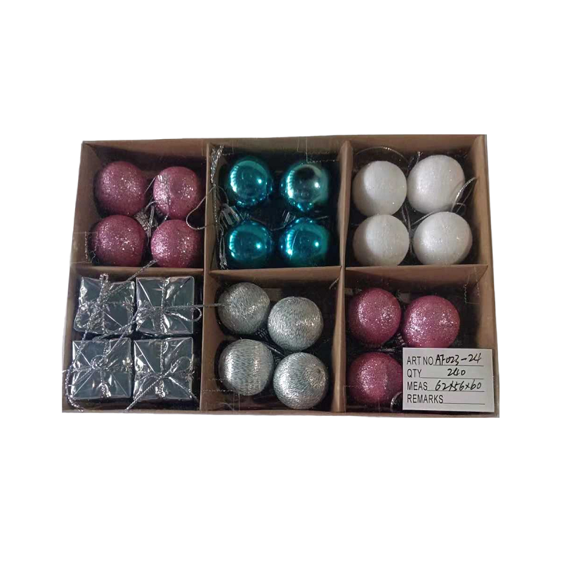 Set of Christmas ornaments - 3cm - 24pcs - 023247