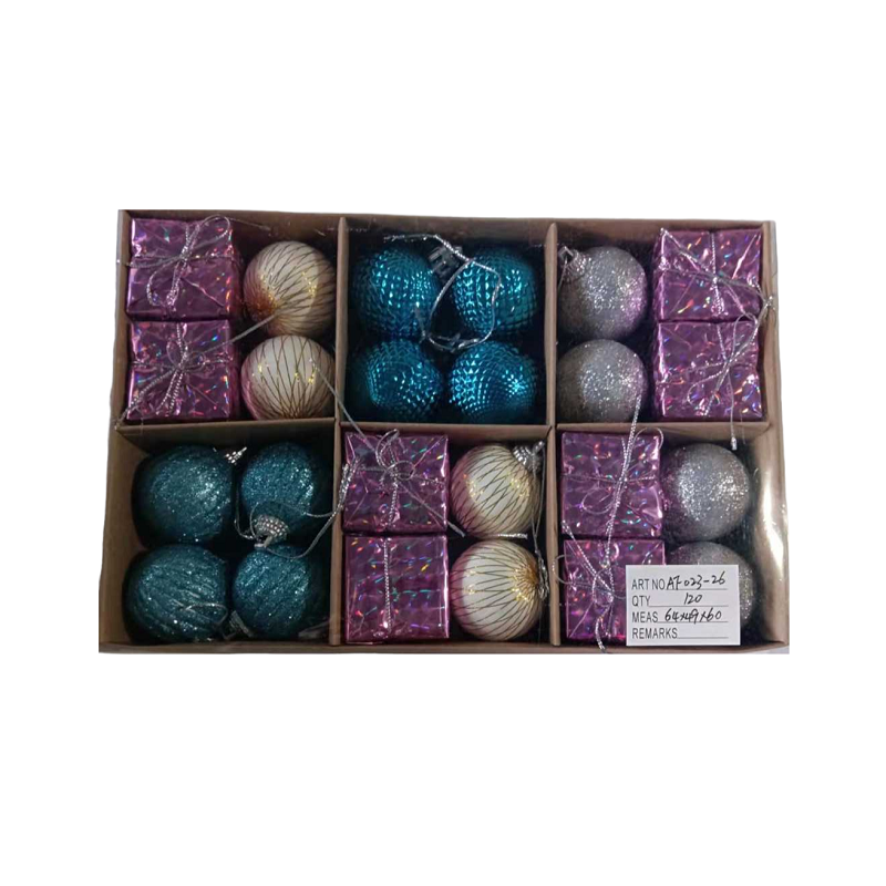 Set of Christmas ornaments - 4cm - 24pcs - 023261