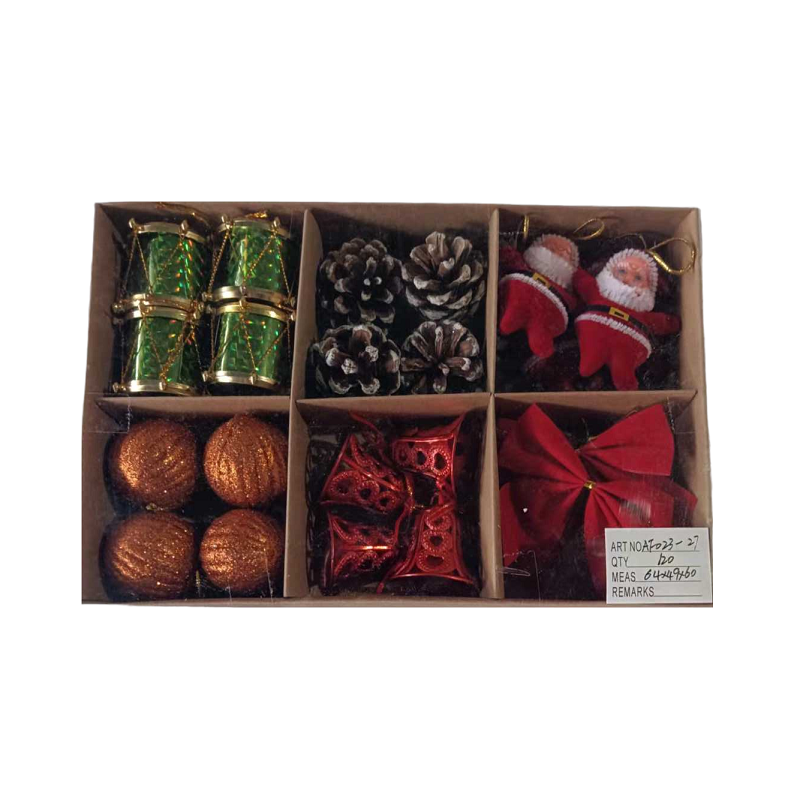 Set of Christmas ornaments - 4cm - 24pcs - 023278