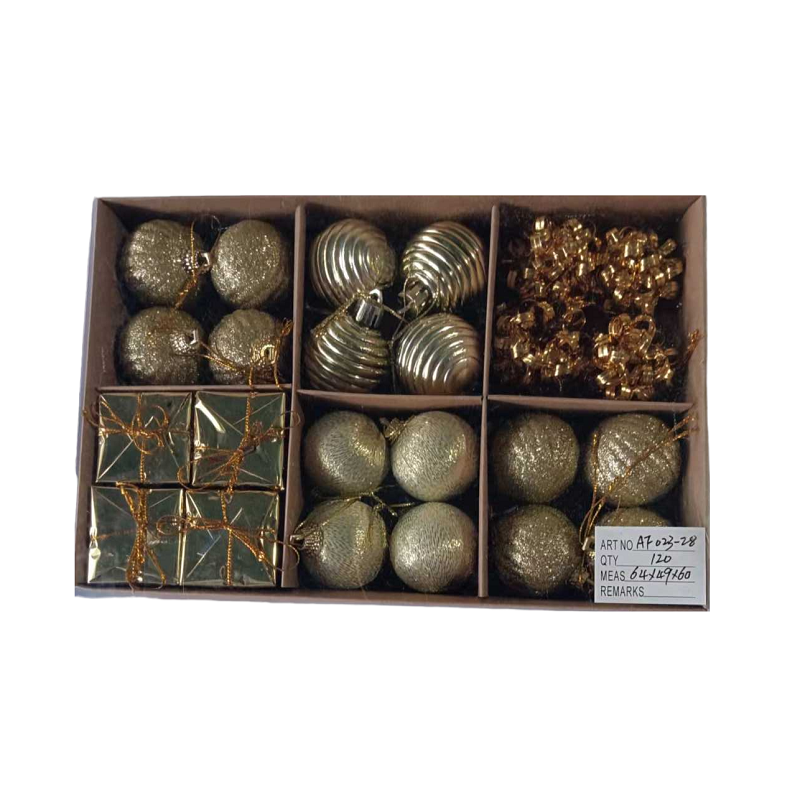 Set of Christmas ornaments - 4cm - 24pcs - 023285