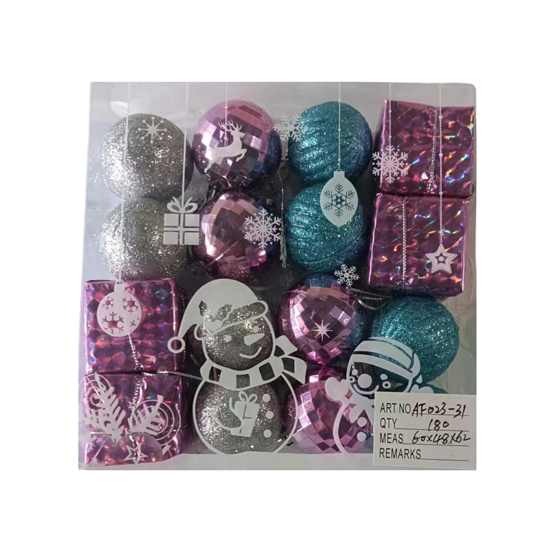 Set of Christmas ornaments - 4cm - 16pcs - 023315