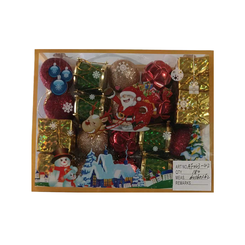 Set of Christmas ornaments - 4cm - 20pcs - 023421