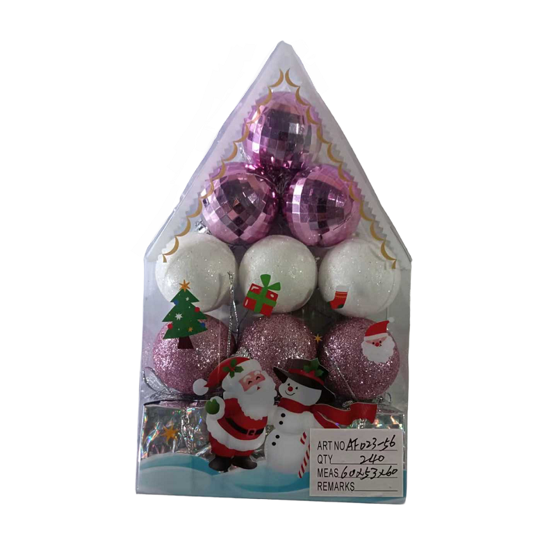 Set of Christmas ornaments - 4cm - 12pcs - 023568