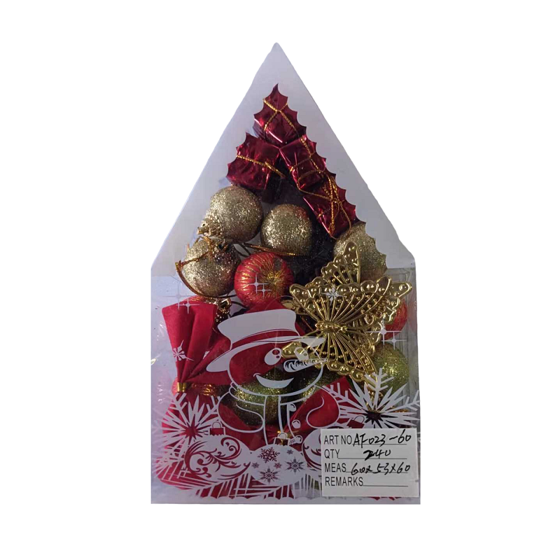 Set of Christmas ornaments - 4cm - 12pcs - 023605