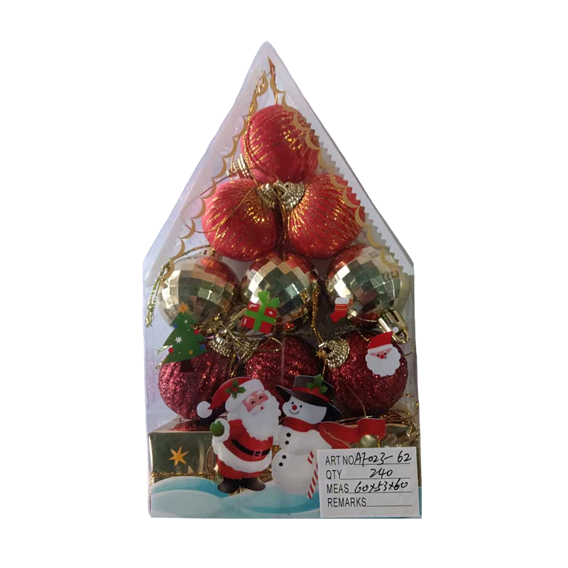Set of Christmas ornaments - 4cm - 12pcs - 023629