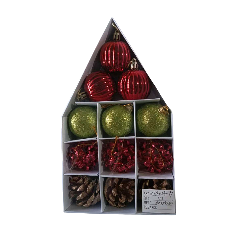Set of Christmas balls - 5cm - 12pcs - 02397