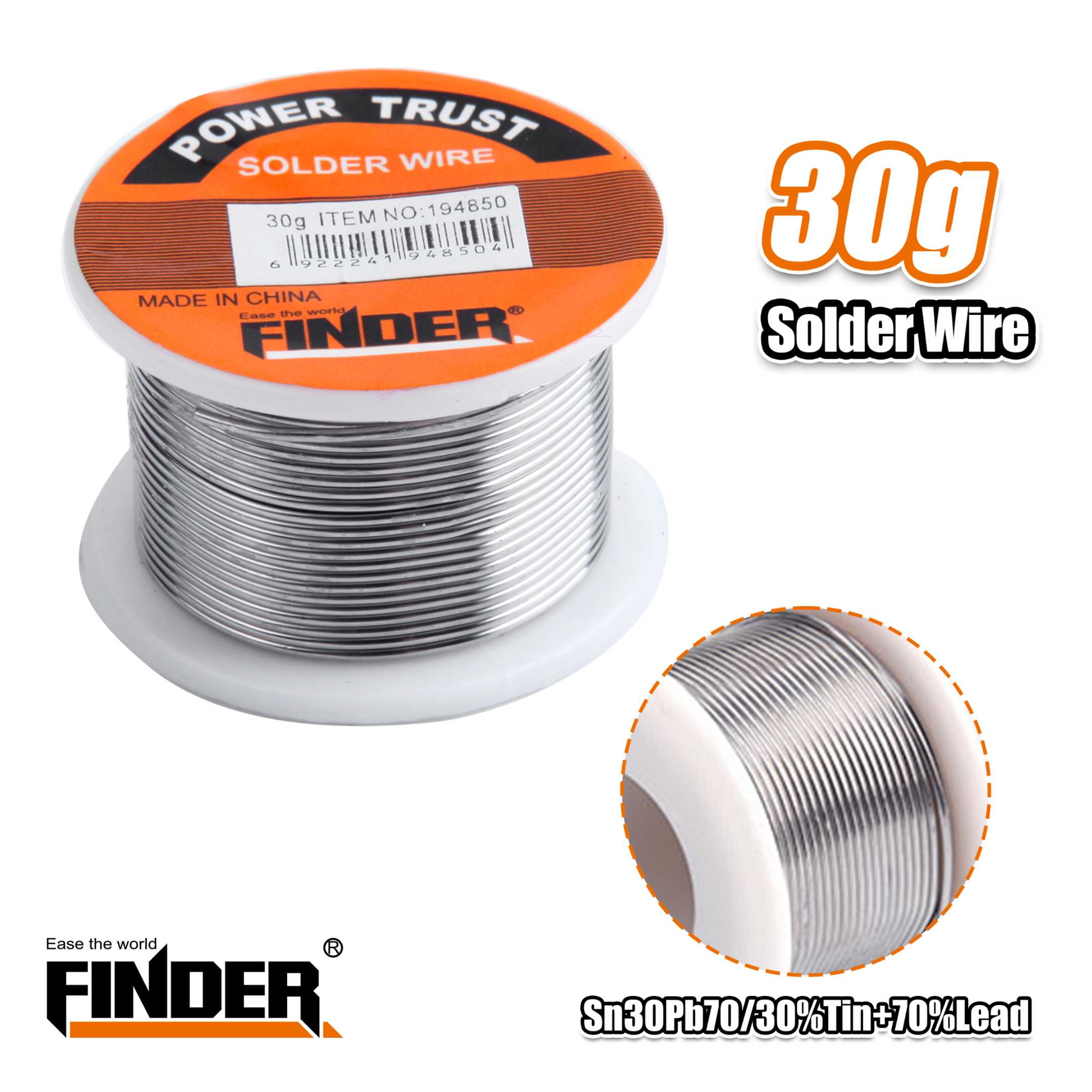 Soldering wire Tin - 30g - Finder - 194850