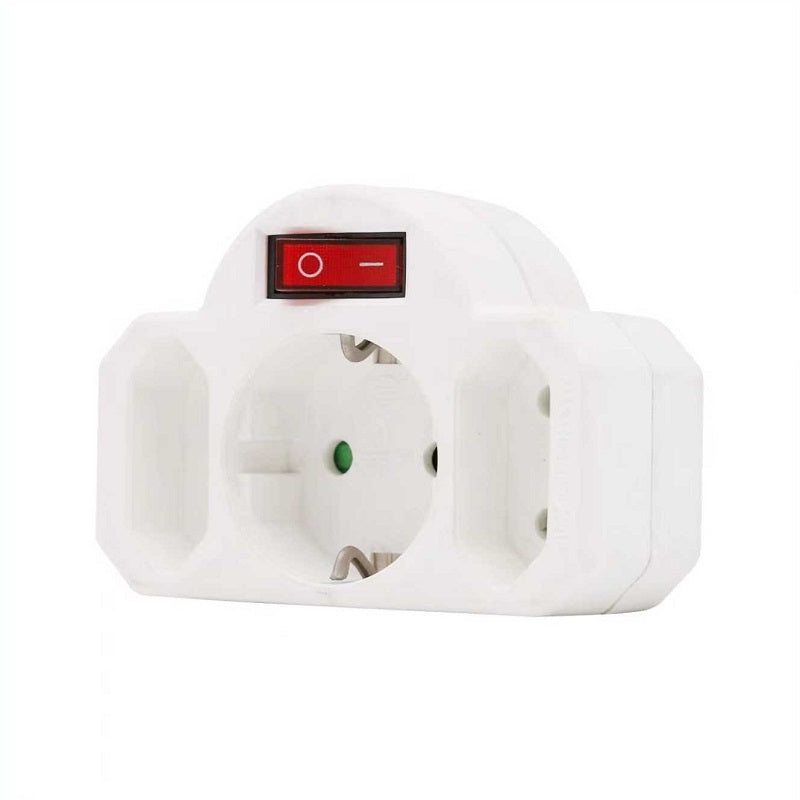 Πολύπριζο 3 θέσεων με διακόπτη - ZDB01-01-2K - 068691 - iThinksmart.gr