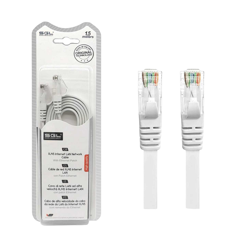 Ethernet network cable - Plate - A8P8C - 1.5m - 096391