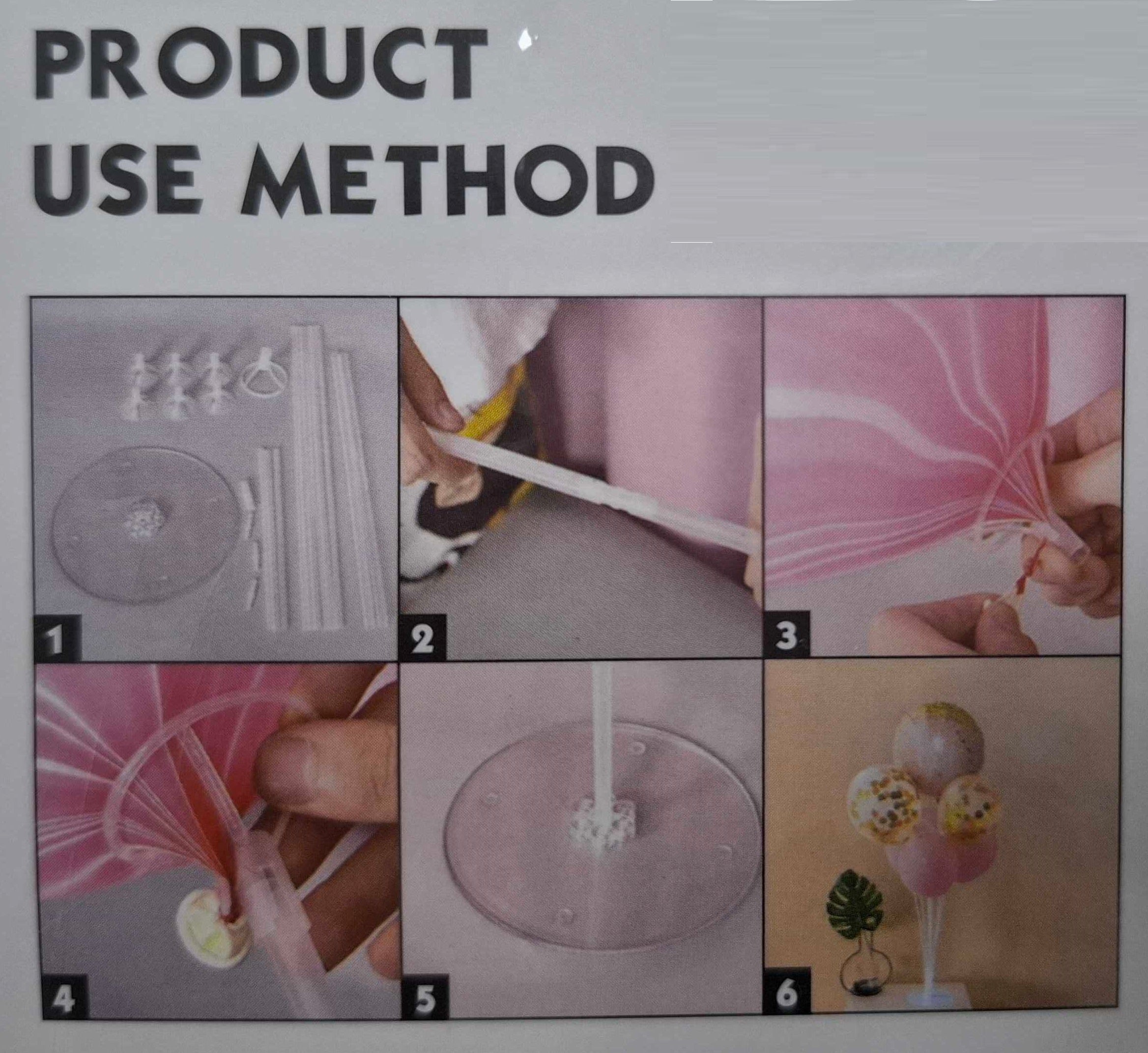 Set of party balloons with base - 024070