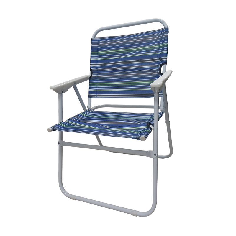 Folding beach chair - 1219-1 - 100069 - Blue/Green