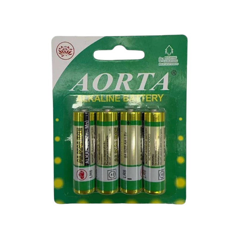 Alkaline batteries - AA - 4pcs - LR6 - 1.5V - 100125