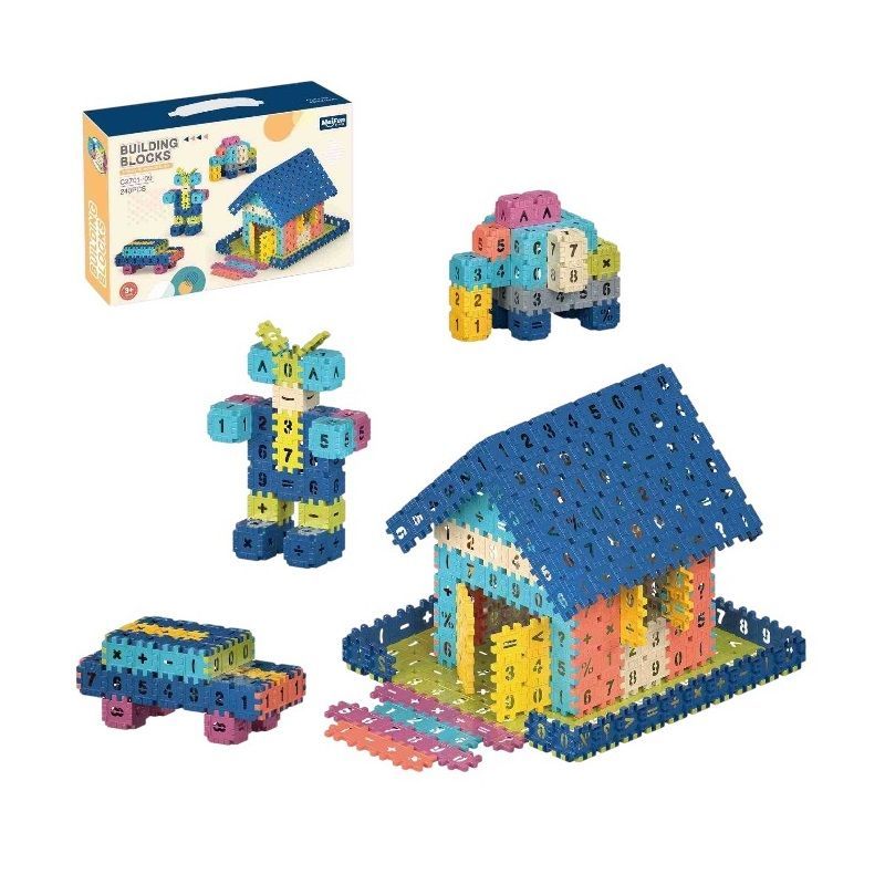 DIY construction set with number blocks - C2701-09DIY - 240pcs - 117160