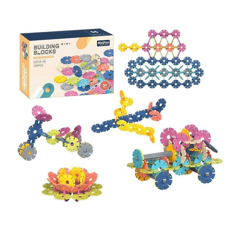 DIY construction set with washers - C2716-05DIY - 100pcs - 117162