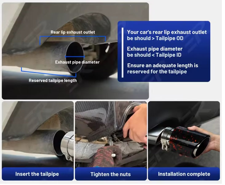 Τελικό εξάτμισης αυτοκινήτου με φωτισμό - G35702-KZ - 120830 - Red