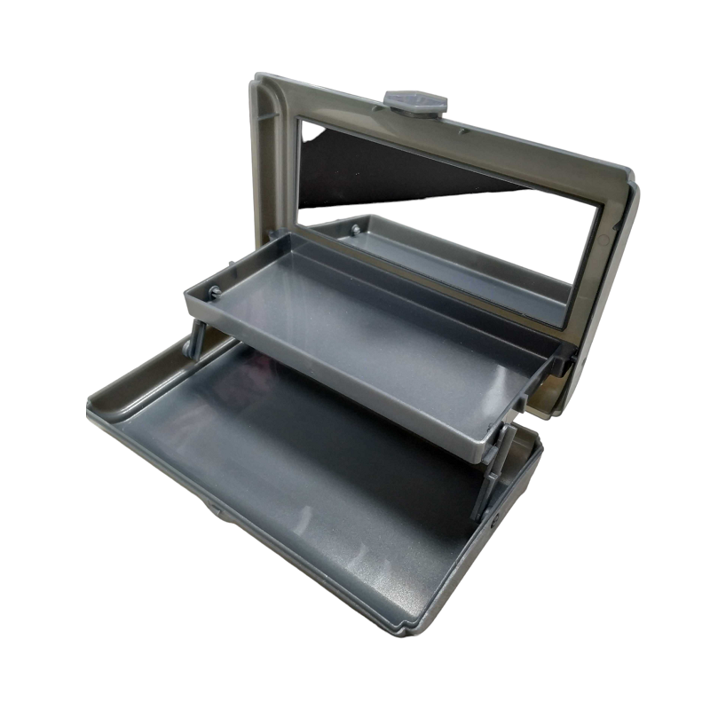 Κουτί οργάνωσης μακιγιάζ με καθρέπτη - 575 - 121064 - Grey - iThinksmart.gr