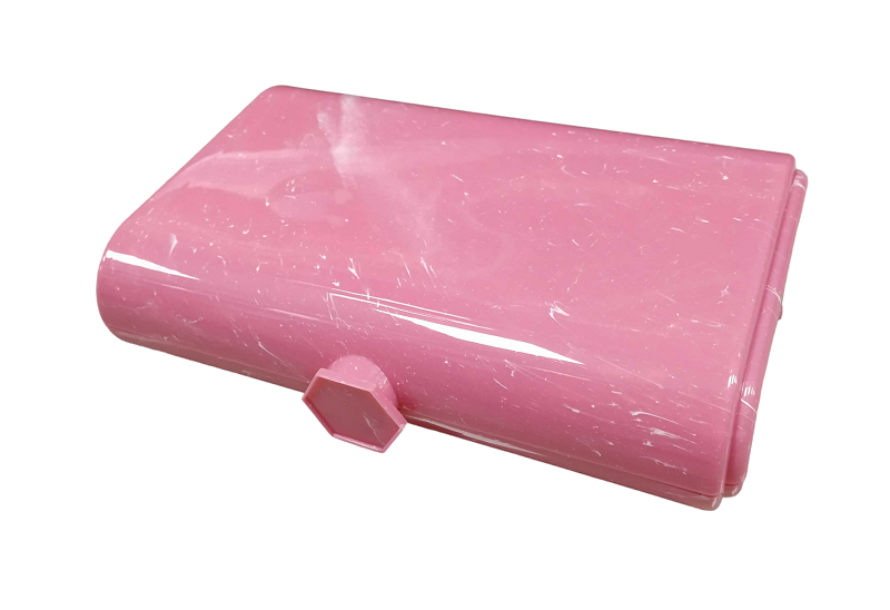 Makeup organizer box with mirror - 575 - 121064 - Fuchsia