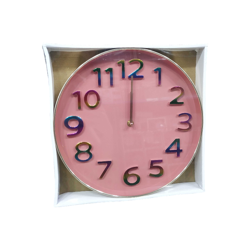 Ρολόι τοίχου - 615C - 124191 - Pink - iThinksmart.gr