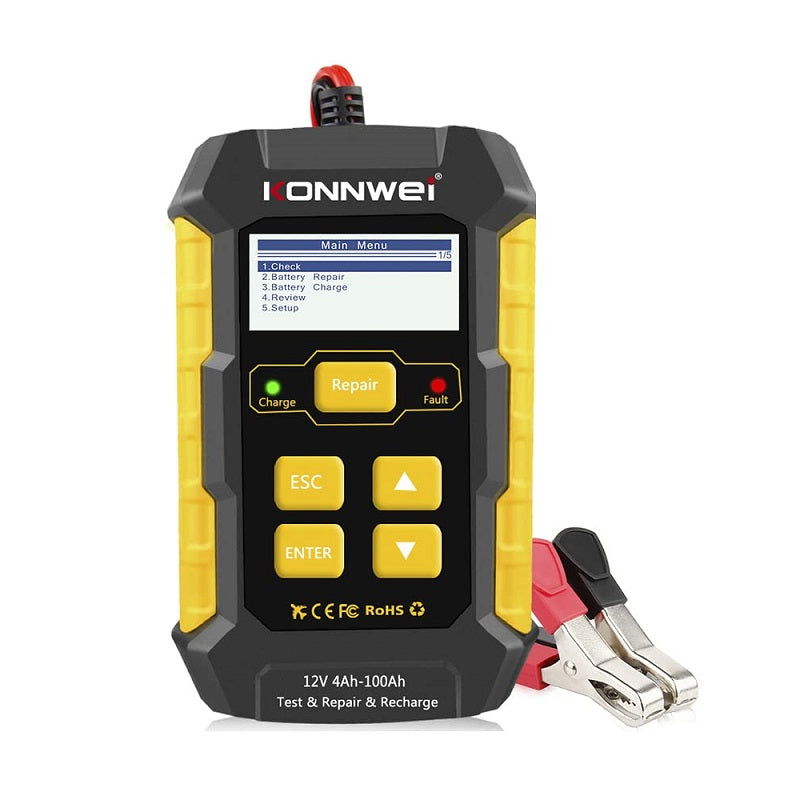 Ελεγκτής Μπαταριών Αυτοκινήτου 12V-TESTER - 1740209/05 - Konnwei - 170427 - iThinksmart.gr