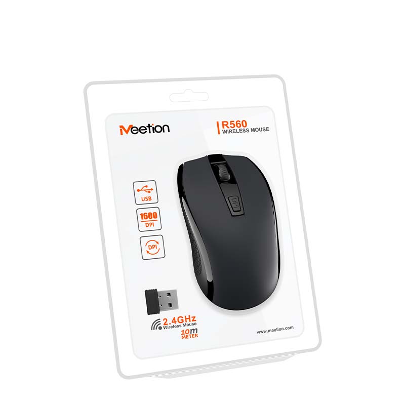Meetion MT-R560 2.4G Wireless Mouse / Metallic Gray