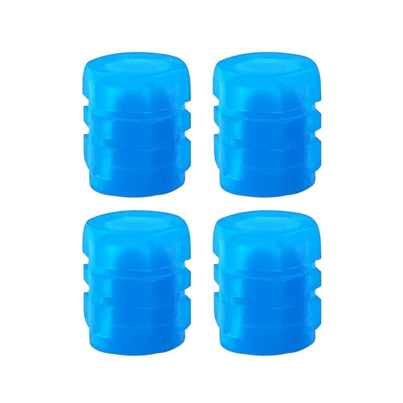 Glow-in-the-dark tire valve cap - R-Z17201-4U - 140532 - Blue