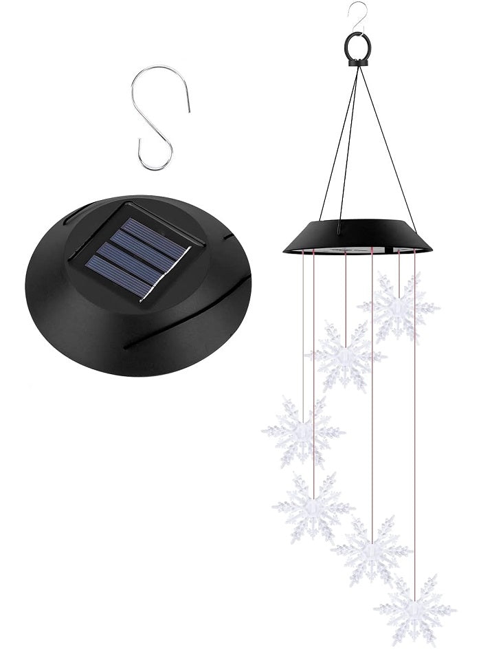Ηλιακό χριστουγεννιάτικο διακοσμητικό με φωτισμό LED - Χιονονιφάδα - 150487