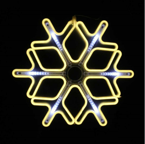 Christmas light LED decoration - Snowflake - 30cm-2m - Warm White - 150760