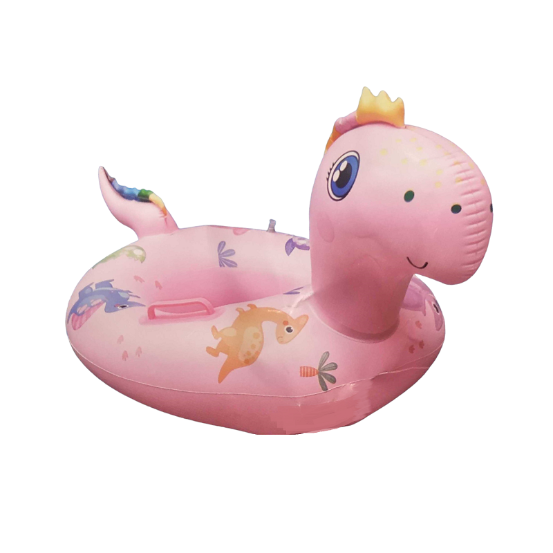 Παιδικό φουσκωτό σωσίβιο Δεινόσαυρος με κάθισμα και λαβές - SL-B108 - 151585 - Pink