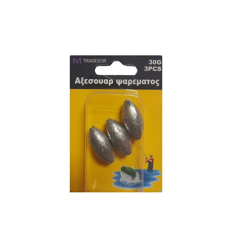 Fishing weights - 20gr - 4pcs - 830156