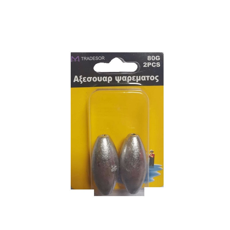 Fishing weights - 60gr - 2pcs - 830160