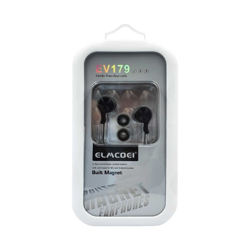 Ενσύρματα ακουστικά - EV-179 - 158145 - Black