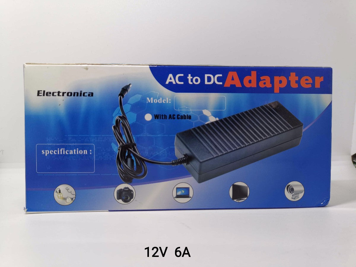 Τροφοδοτικό μετασχηματιστής AC/DC - 12V 6A - 72W - 235724