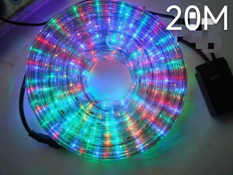 Christmas LED light tube - 20m - RGB - 210320