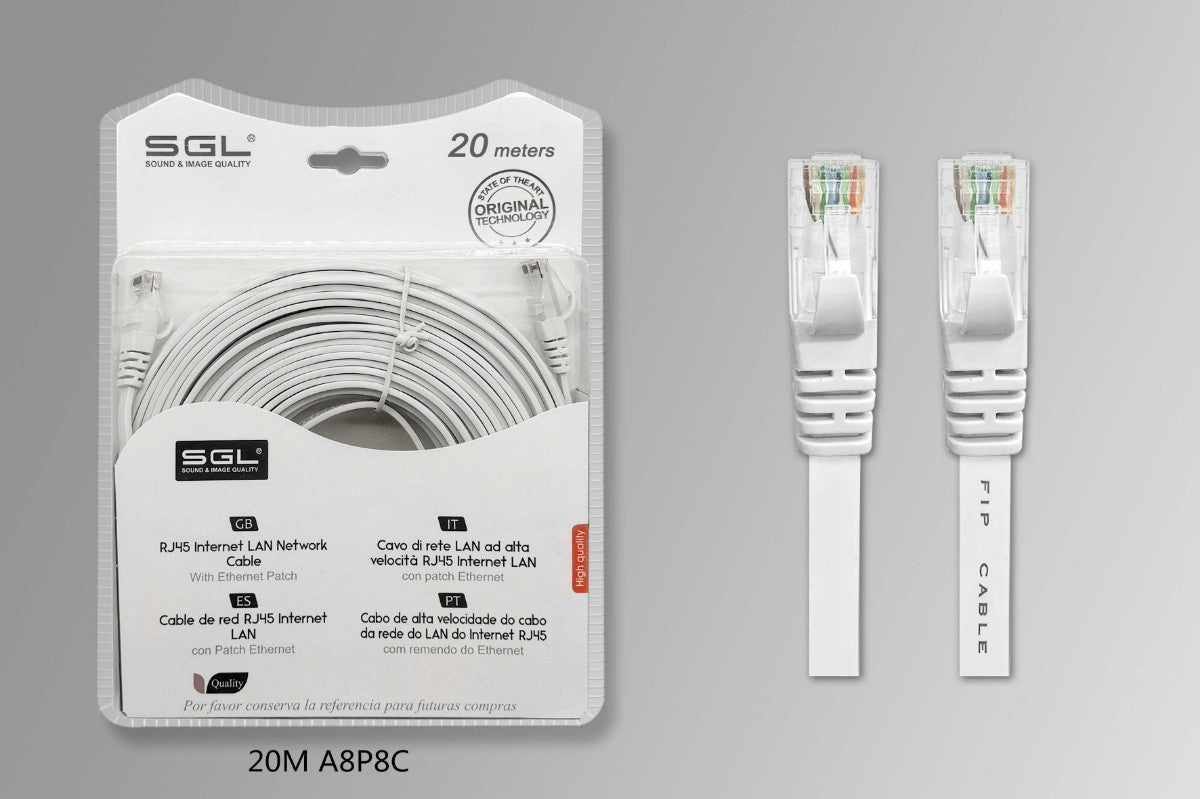 Network cable - Ethernet - 20m - A8P8 - 196444