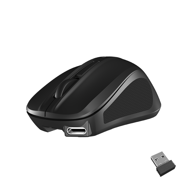 Meetion MT-MINIGO Silent Mini 2.4G Optical Ασύρματο Ποντίκι Μαύρο