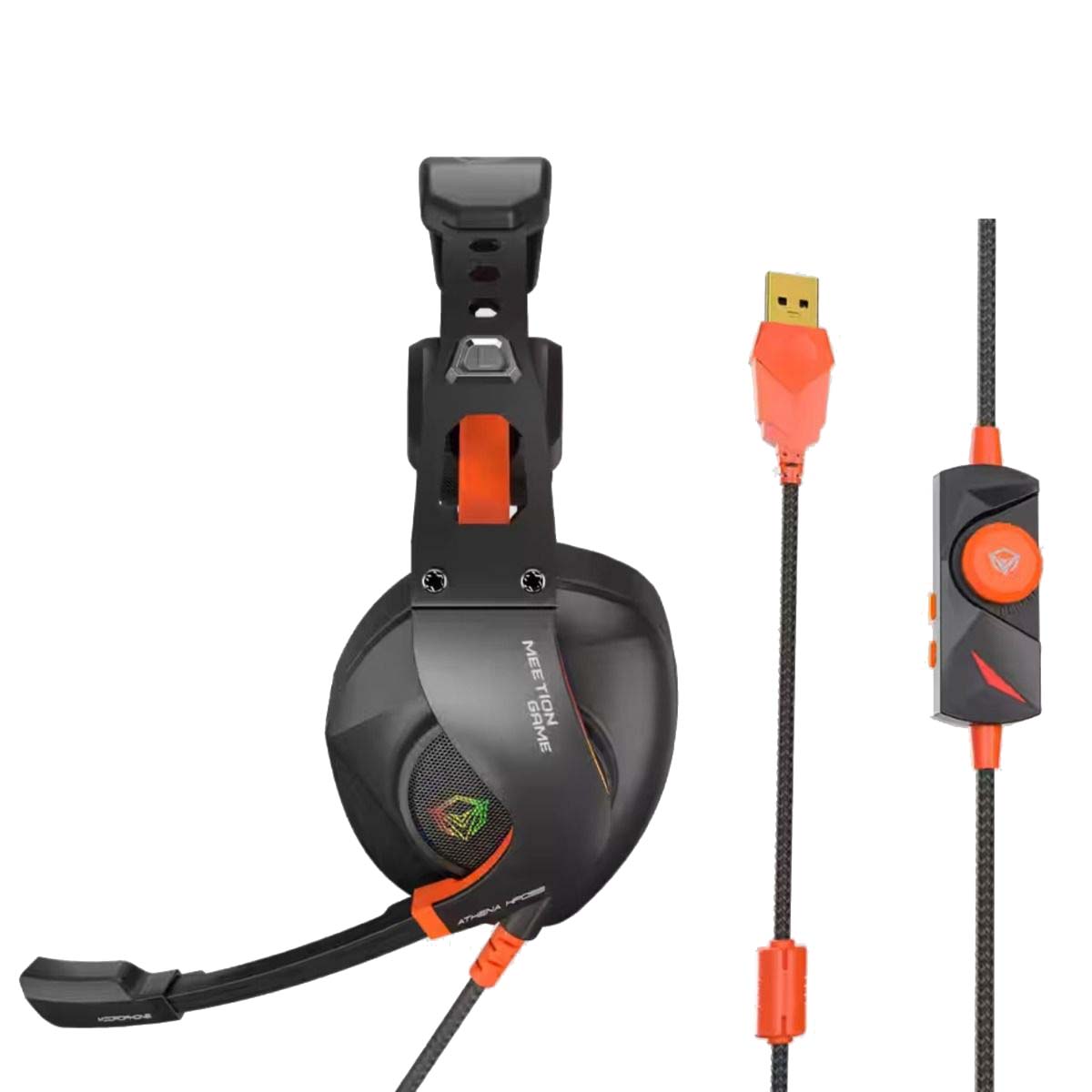 MEETION MT-HP099 Ακουστικά Gaming με Φωτισμό RGB Μαύρα