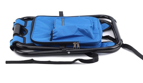 Folding stool and camping backpack - 1344 - 170105 - Black