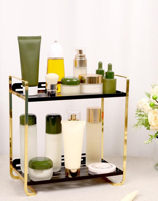 Cosmetics organizer shelf - MZY502B - 170257 - Black/Gold