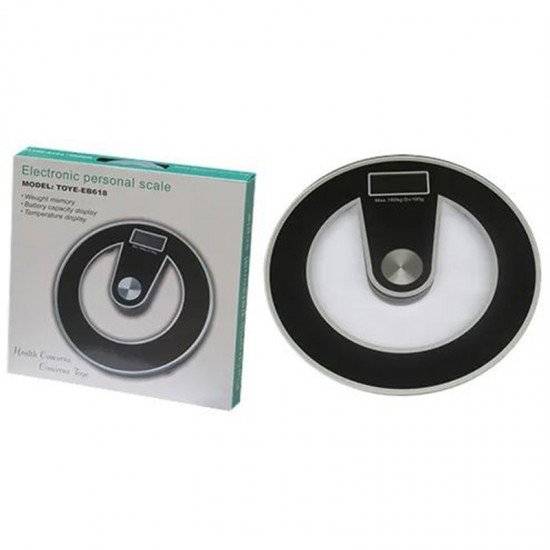 Ψηφιακή ζυγαριά μπάνιου γυάλινη - EB-618 - 522886