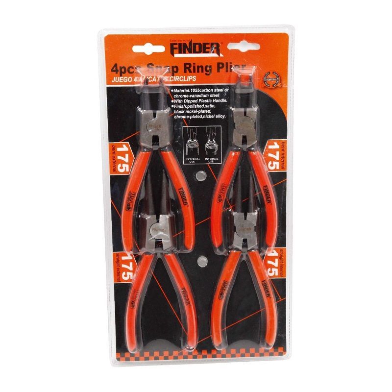 Fuse Pliers Set - 4pcs - 175mm/7" - Finder - 190088